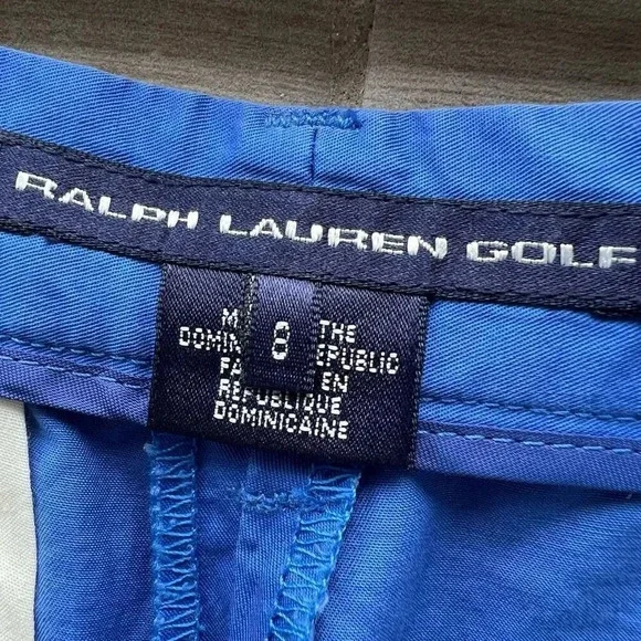 Ralph Lauren Womens Blue Flat Front Straight Leg Casual Chino Pants Size 8 - Picture 3 of 7